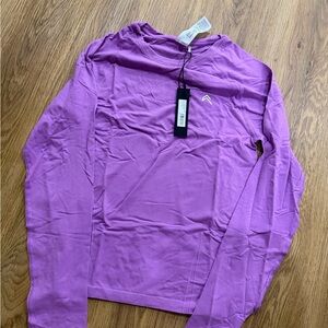 GO TO SEAMLESS FITTED LONG SLEEVE TOP violet pink